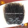 Top quality Most Popular humanhair afro kinky curly clip in hair extensions